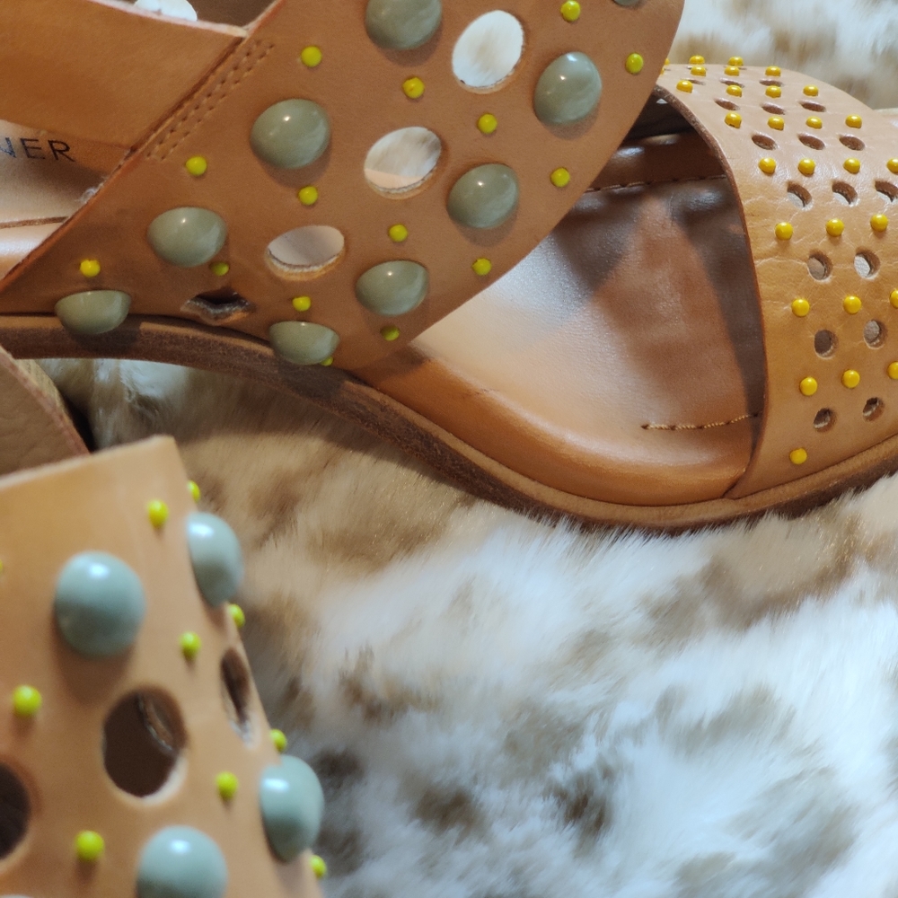 Donald J. Pliner Estee Block Heel Sandals Size 7.5M - Picture 9 of 13